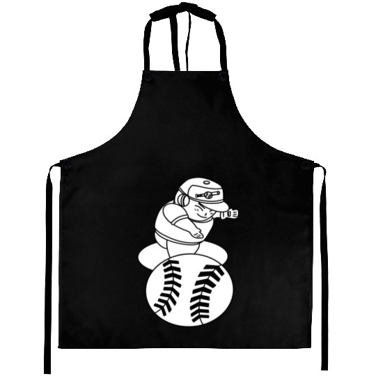 Kawaii Chibi Baseball Pitcher Aprons