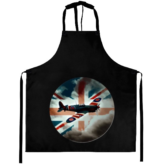 Spitfire Airplane Fighter Plane England UK Aprons