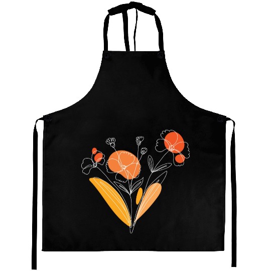 Wildflowers Flowers Nature Bouquet White Aprons