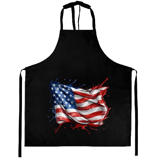 American Flag Aprons