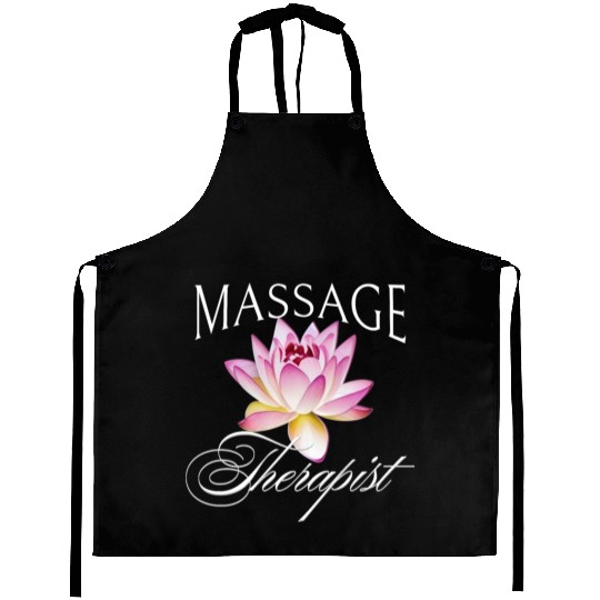 Massage Therapist Masseuse Lotus Blossom Aprons