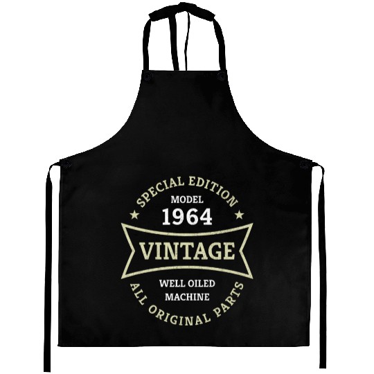 60th Birthday Gifts Born 1964 Vintage 60 Year Old Aprons