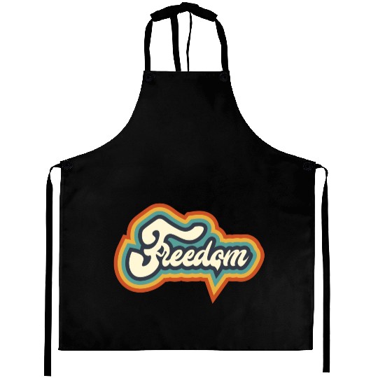 Freedom Typography Aprons