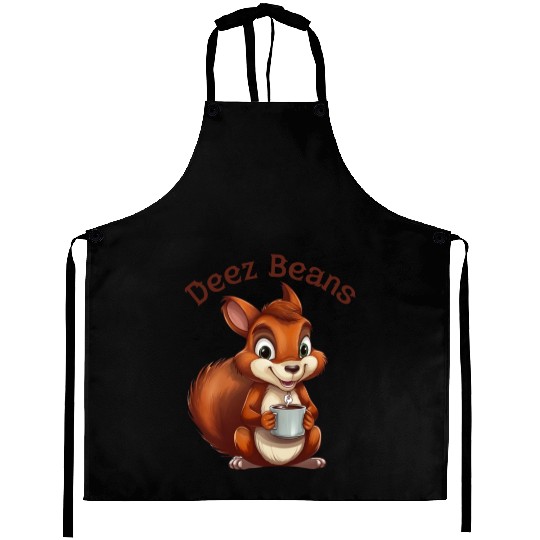 Deez Beans Squirrel Coffee Mug Aprons