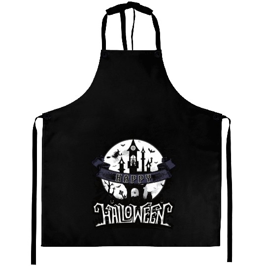 Haunted Castle: Embrace the Halloween Night Aprons