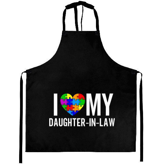 I Love My Daughter-In-Law Aprons