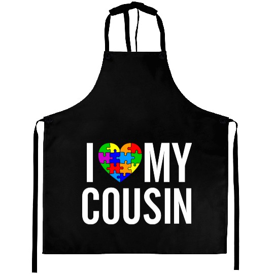 I Love My Cousin Aprons