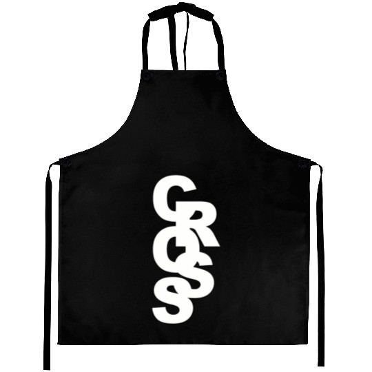 Cross Country Running Stacked Font Play Stylishs, Aprons