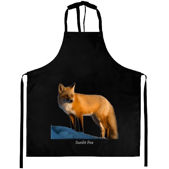 Sunlit Fox Wildlife Nature Aprons