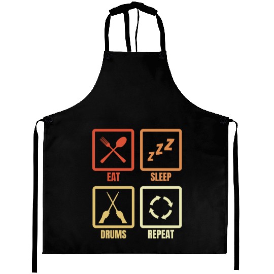Drummer Daily Routine Aprons