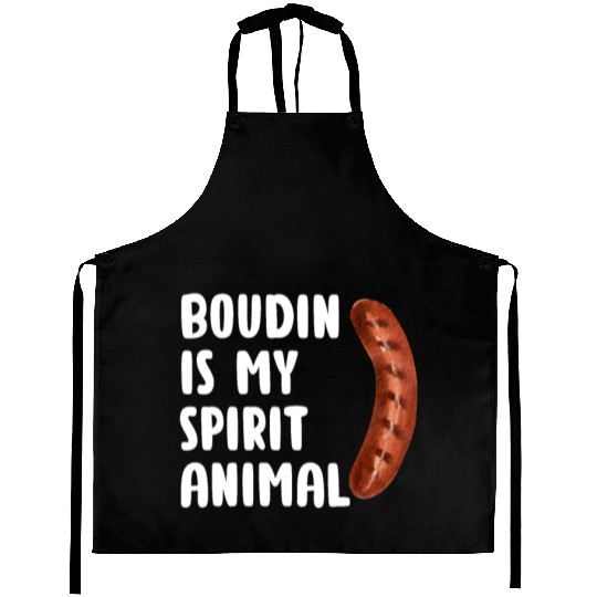 Boudin is My Spirit Animal, Funny Louisiana Cajun Aprons