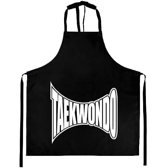 TAEKWONDO SIGN WORD BADGE KOREAN MARTIAL ART Aprons