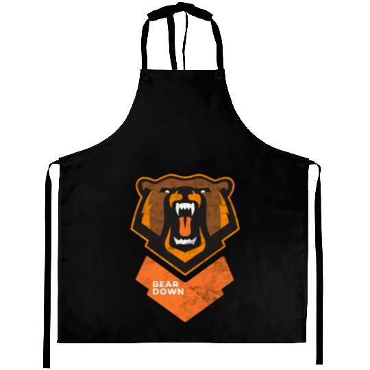 Fierce Modern Bear Down Party Tailgate Sunday Aprons