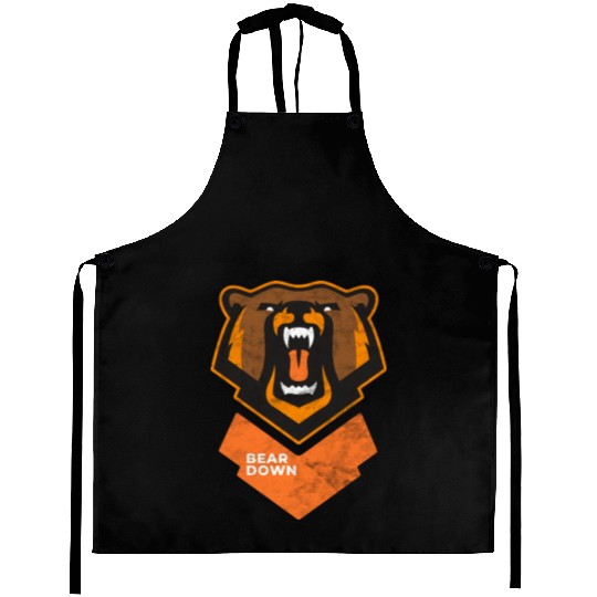 Fierce Modern Bear Down Party Tailgate Sunday Aprons