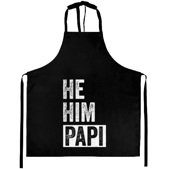 Papi Lover Valentine Quote Funny He Him Papi Aprons