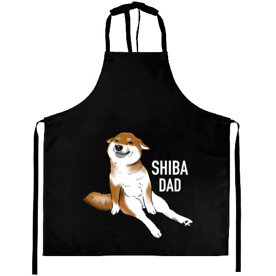 Shiba Inu Dad Shiba Dad Shiba Lovers Aprons