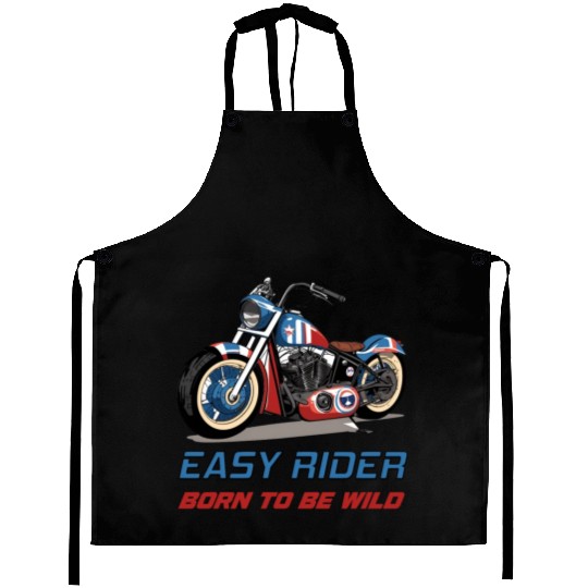 Easy Rider Motorcycle Chopper Stars and Stripes Aprons