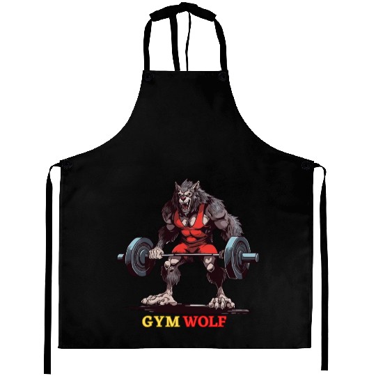 Gym Wolf Aprons