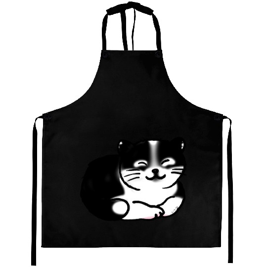 Black And White Cat Aprons