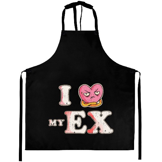 Funny I Heart My Ex GF I Love My Ex Girlfriend Aprons