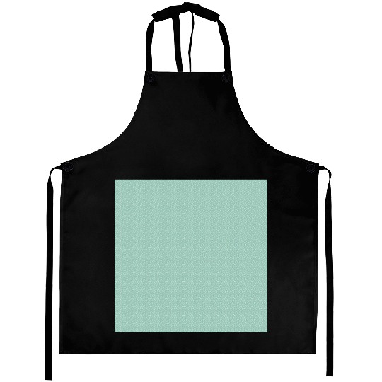 Teal White Dots Pattern Aprons