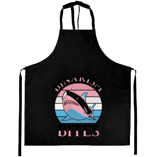 Shark Lover Transgender Pride Flag Trans LGBT Aprons