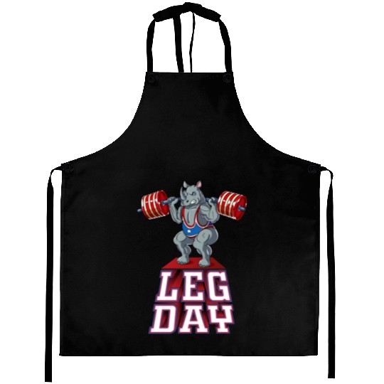Leg Day Rhino Weight Lifting Squat Gym Aprons
