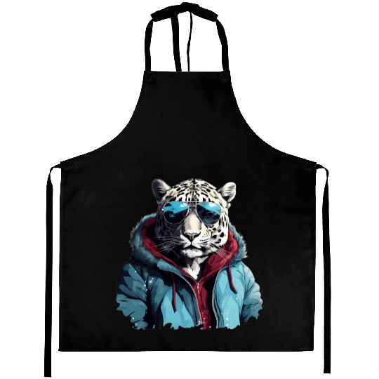 Street Style Snow Leopard | Leopard Lovers Aprons