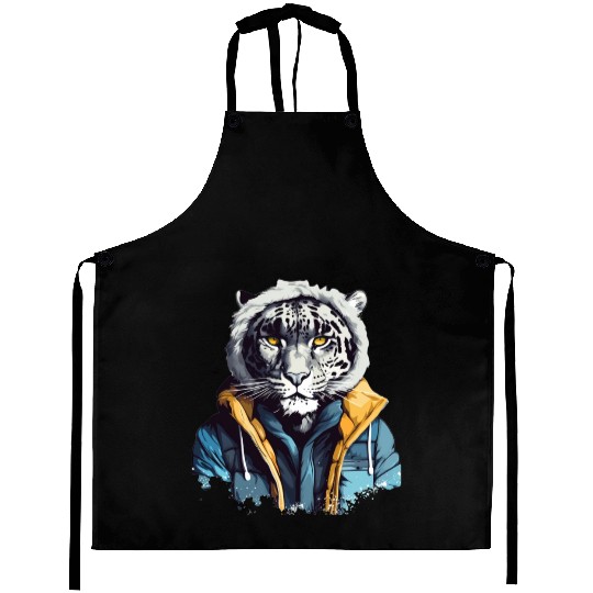 Street Style Snow Leopard | Leopard Lovers Aprons