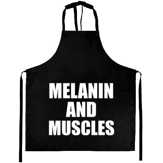 Melanin And Muscles Black Is Beautiful Workout Gym Aprons