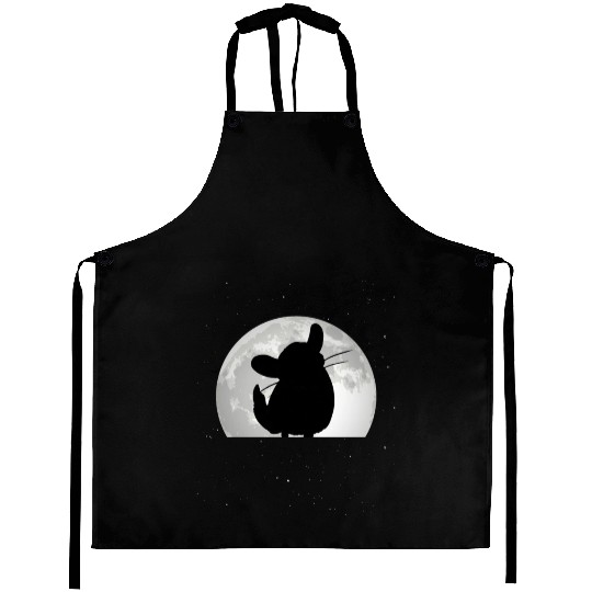 Chinchilla Moon Dust Bunny Aprons