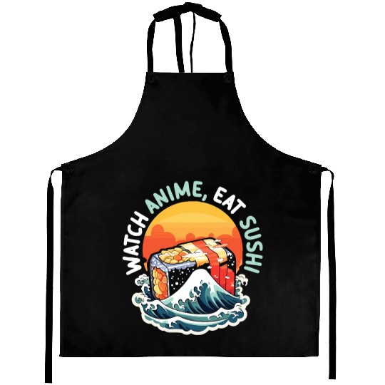 Anime Sushi Lover Nigiri Sashimi Food Manga Otaku Aprons