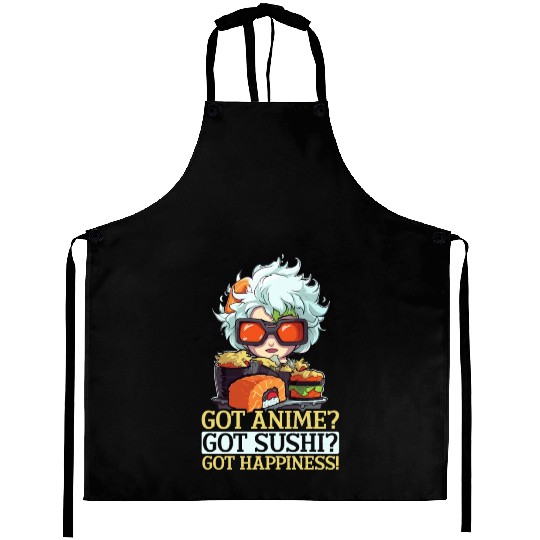 Anime Sushi Lover Nigiri Sashimi Food Manga Otaku Aprons