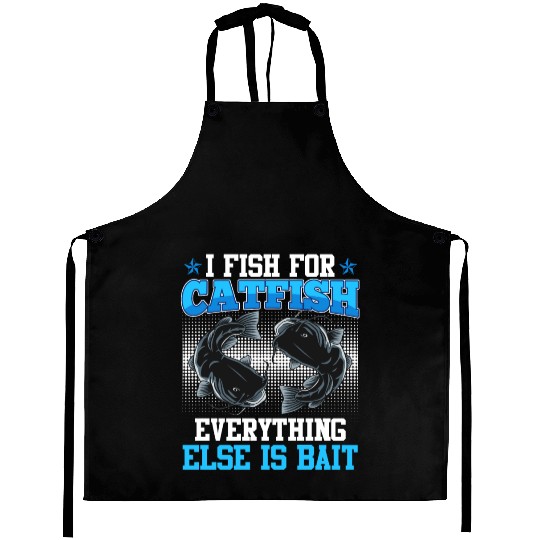 Flathead I fish for Catfish Fishing Noodling Aprons