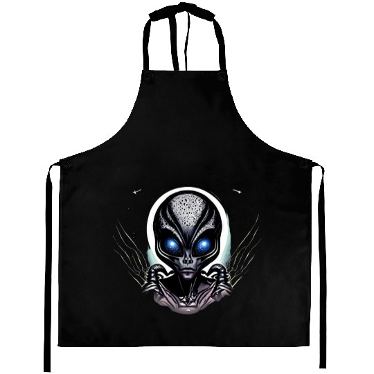 ALIEN FUNNY Aprons