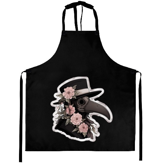 Cute Floral Plague Doctor Aprons