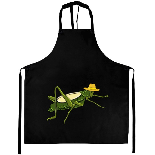 Grasshopper Insect Bug Lover Green Nature Locusts Aprons