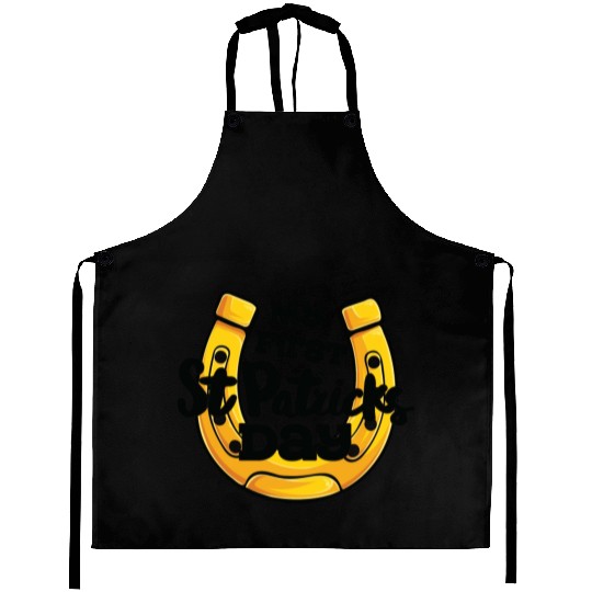 My First Saint Patricks Day Horseshoe Aprons
