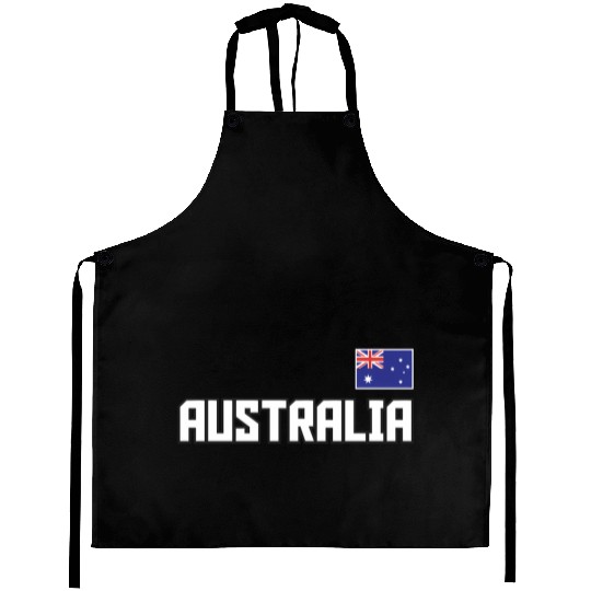 Australia Flag Australian Pride Athletic Style Aprons