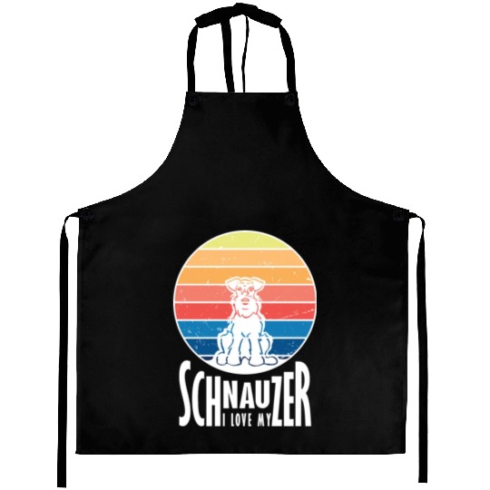 Schnauzer Love Aprons
