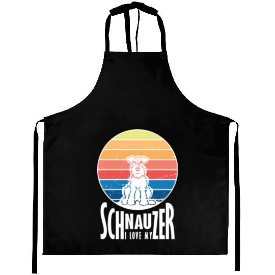 Schnauzer Love Aprons