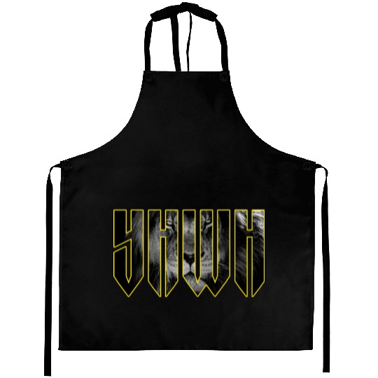 YHWH Yahweh Lion Christian Aprons