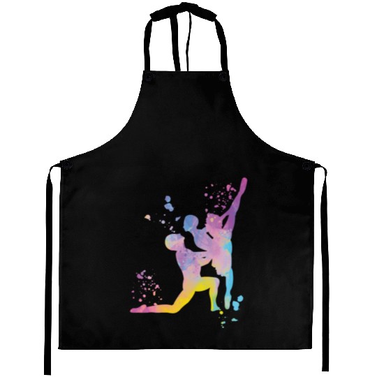 Ballet Dance Couple Woman Ballerina Aprons