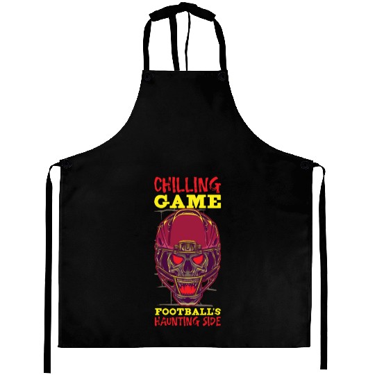 Funny Horror Football Fan Horror Obsessed Horror Aprons