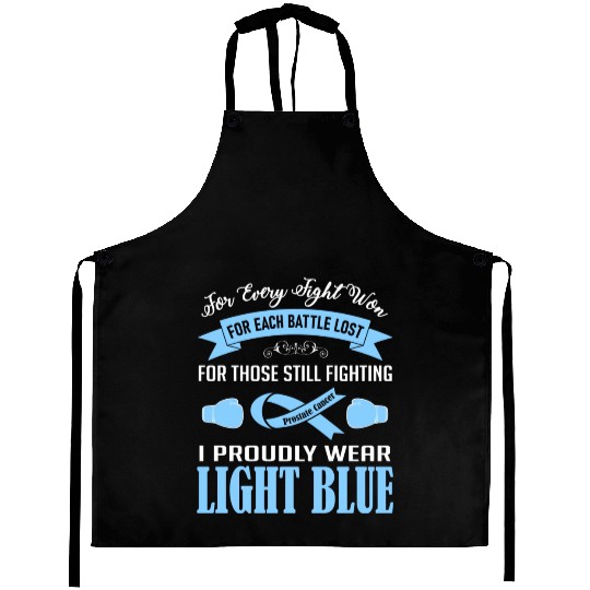 I Proudly Wear Light Blue Prostate Cancer Aprons