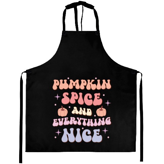 Pumpkin Spice & Everything Nice, Happy Halloween Aprons
