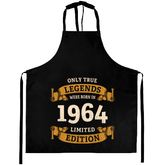 True Legends were born in 1964 60th Birthday Gift Aprons