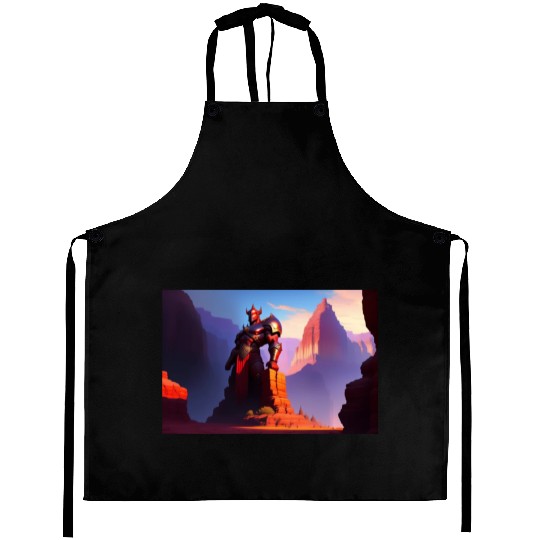 Khorne statue in the depths of the grand canyon Aprons