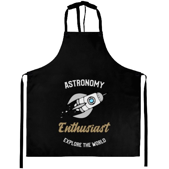 Astronomy Enthusiast - moon astronomy Aprons