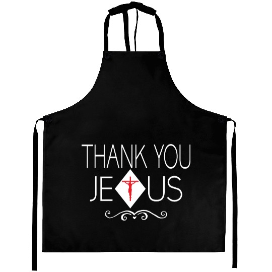 Thank You Jesus Love Jesus Christian Christmas Aprons